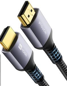 lot 256 image: Stouchi Ultra High Speed 48Gbps HDMI Cable, 10K 8K60Hz 4K120Hz Slim Braided HDMI Cord, HDCP 2.2&2.3, Dynamic HDR, eARC, DTSX, Compatible with Roku TV HDTV PS5 Xbox Series X Blu-ray (6ft, Grey) - Retail $6
