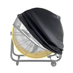 lot 260 image: TIFILE Industrial Fan Cover, 600D Oxford Heavy Duty Outdoor Fan Cover, Waterproof & Dustproof Cover Fits Up to 24 High-Velocity Movement Drum Fan All-weather Protection - Retail $14