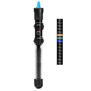 lot 280 image: AQUANEAT Aquarium Heater, 300W Fish Tank Heater, Adjustable Submersible Water Thermostat with Thermometer - Retail $15