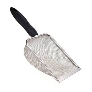 lot 281 image: SunGrow Reptile Sand Scoop, Stainless Steel Sifter for Lizard, Gecko & Snake Habitat, Substrate Scoop, Non-Slip Handle, Fine Mesh Scooper for Clumping Sand �� Not Suitable for Pellet or Crystal Litter