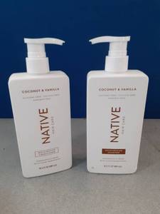lot 323 image: Native Hair Care Coconut & Vanilla Shampoo and Conditioner Set - Retail $15