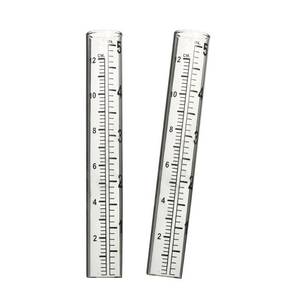 lot 355 image: Mateda 5 Capacity Rain Gauge Glass Replacement Tube for Yard Garden Outdoor (Set of 2) - Retail $7