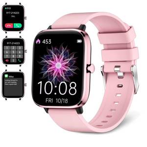 lot 373 image: Smartwatch for Women - Call, Fitness Tracker, Heart Rate & Sleep Monitor, 1.69 Touch Screen, Waterproof - For Android & iPhone, Pink - Retail $20