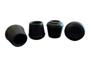 lot 378 image: Shepherd Hardware 9126 34-Inch Inside Diameter Rubber Leg Tips, 4-Pack, Black - Retail $6