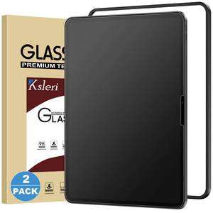 lot 390 image: Ksleri 2 Pack for iPad Pro 13 Inch M5 2025 & M4 2024 Matte Glass Screen Protector (Not Privacy) Anti Glare Anti Fingerprint Tempered Glass with Alignment Frame, Face ID & Apple Pencil Compatible - Retail $20