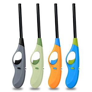 lot 468 image: Butane Lighter, 4pcs Refillable Lighter for Candle(No Butane Inside) - Retail $10