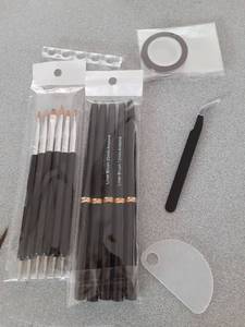 lot 477 image: Artdone Nail Art Pens And Brushes Set With Liner Paint Dotting Tools, 11PCS Black Color Nail Tools For Long Lines, Thin Details, Fine Drawing For UV Gel Polish Design Sizes 58122025mm - Retail $8