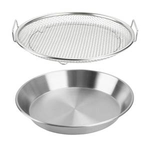 lot 479 image: Oil Filter Tray, Stainless Steel Mesh Drain Basket Colanders Air Fryer Accessories for Fried Food Draining Rack Barbecue Grill Tray Net Draining Pan Strainer for Vegetable Dessert (9.5 Inch) - Retail $14