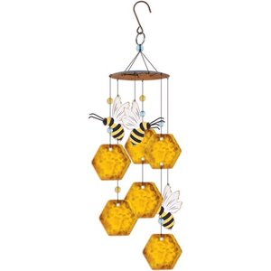 lot 492 image: Sunset Vista Designs 93651 Wind Chime (Bee Honeycomb  17-inch Height) - Retail $35