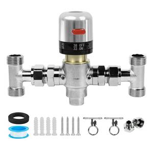 lot 499 image: MAY OR IS MISSING PIECES SEE PHOTOS WASSERMANN Adjustable Temperature Sensor Valve for Instant Hot Water Recirculating System��304 Stainless Steel Bypass Sensor Valve Replacement for the Plastic