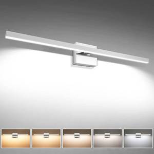 lot 4340 image: VOLISUN Modern Bathroom Vanity Light 23.6 inch, 14W Dimmable 5CCT Led Bathroom Light Fixture Over Mirror, Chrome Bar Wall Lights for Bathrooms Mirror Cabinets Bedroom-ETL Certificated - Retail $100