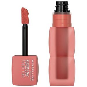 lot 4355 image: Maybelline Super Stay Teddy Tint Long Lasting Matte Lip Tint - Skinnydip - 0.17 fl oz - Retail $13