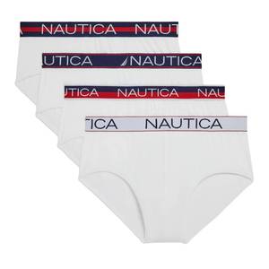lot 4416 image: Nautica Mens 4 Pack Limited Edition Micro Stretch Briefs medium - Retail $14
