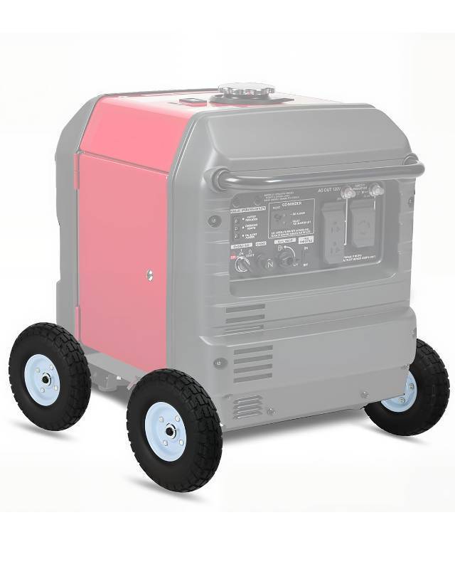 lot 1193 image: All Terrain Wheel Kit Fit for Honda EU3000is Generator Wheel Kit Replacement for 06424-ZS9-000AH All Terrain Wheel Kit Solid Never Flat Tires - Retail $93