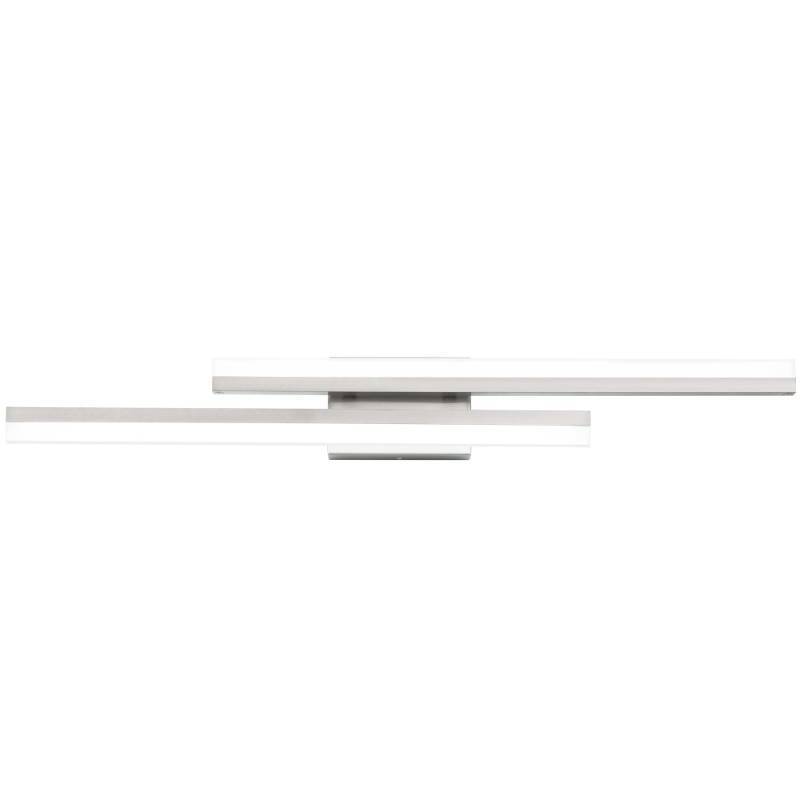 lot 3611 image: PRESDE 32 Inch LED Bathroom Vanity Light Bar, Modern Brushed Nickel Wall Lighting Fixture Over Mirror 3CCT - Retail $83