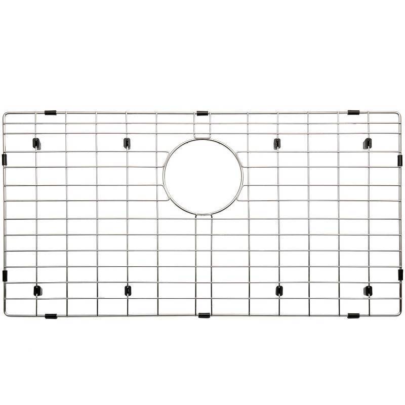 lot 3618 image: Serene Valley 27-916 x 14-916 Sink Protector, Rear Drain with Corner Radius 316, Sink Grid NLW2815R - Retail $38