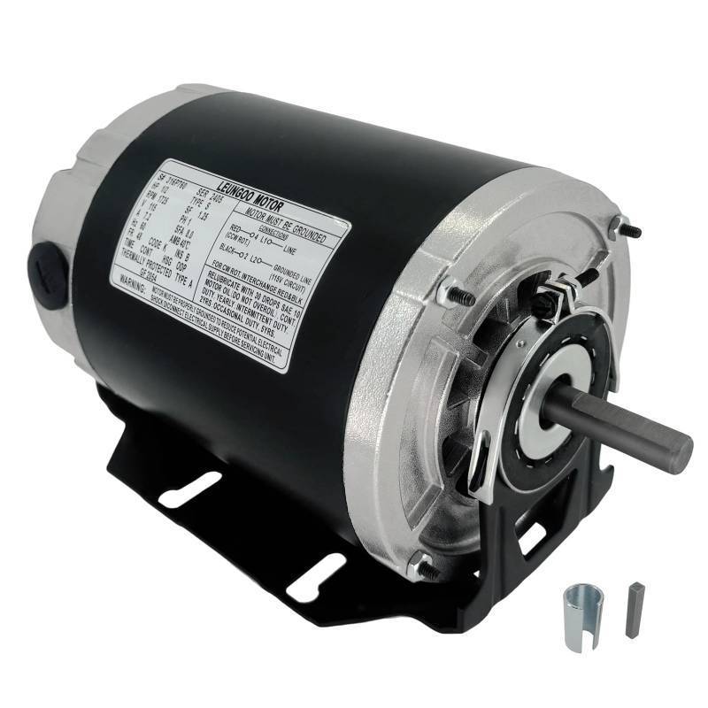 lot 1003 image: GF2054 Blower Motor 12 HP 115 Volt 60Hz 1725RPM 48 Frame Compatible with AO Smith, Packard 45012, Emerson 8200, GE BF-4708, Universal 811, BALDOR RSP3451A, Dayton 4UE85, Belt Drive ODP Leungoo - Retail $139