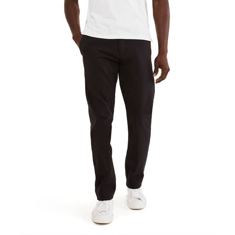 lot 2190 image: Dockers Mens Athletic Fit Ultimate Chino Pants with Smart 360 Flex, Black, 34W x 30L - Retail $50