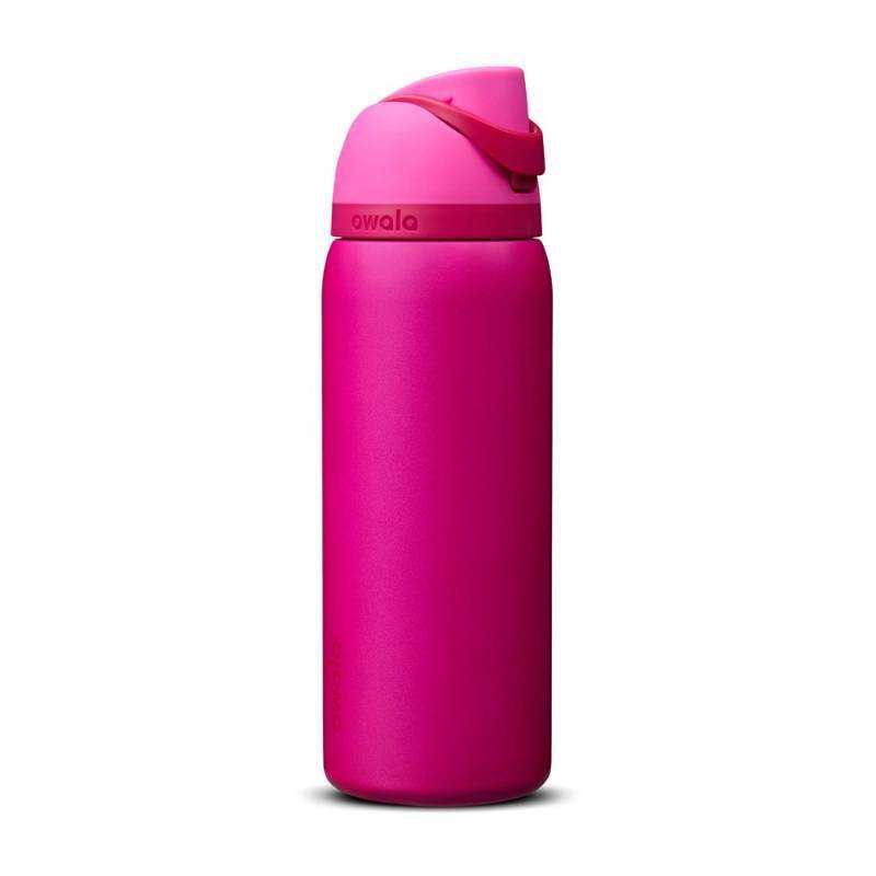 lot 2173 image: Owala 32oz FreeSip Stainless Steel Water Bottle - Read My Lips - Retail $35