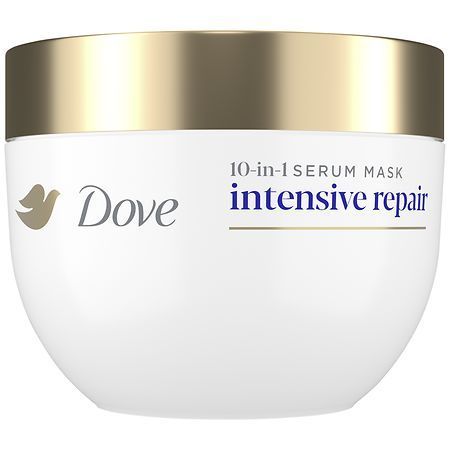 lot 2118 image: Dove Beauty Intensive Repair Advanced Damage Therapy 10-in-1 Serum Hair Mask with Glutamic Amino Serum - 9.2oz&nbsp