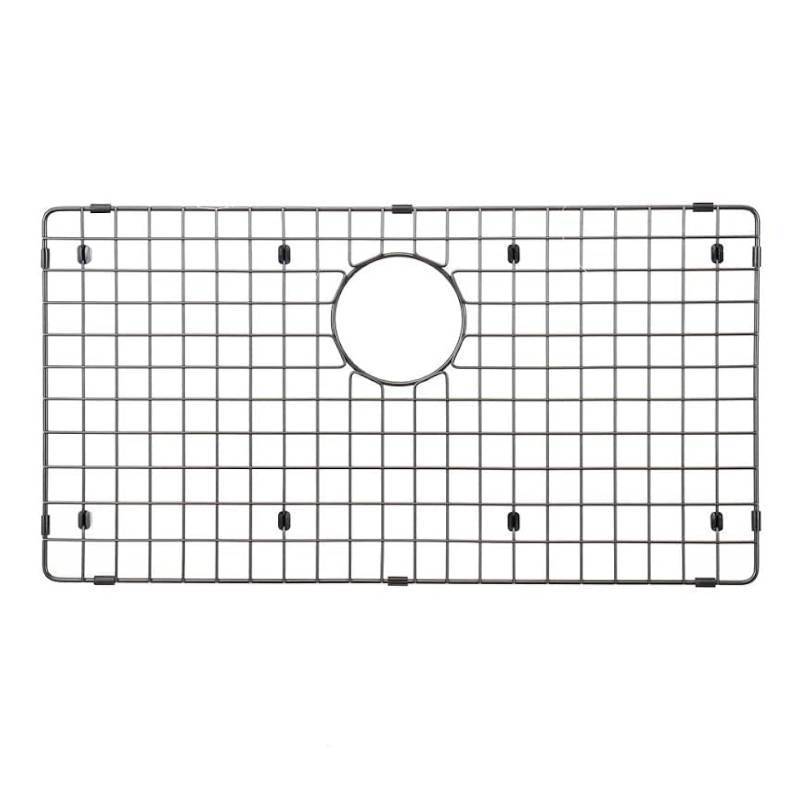 lot 2012 image: Starstar Sinks Protector Matte Black 304 Stainless Steel Kitchen Sink Bottom Grid, Rack (29 L x 16 W) - Retail $88