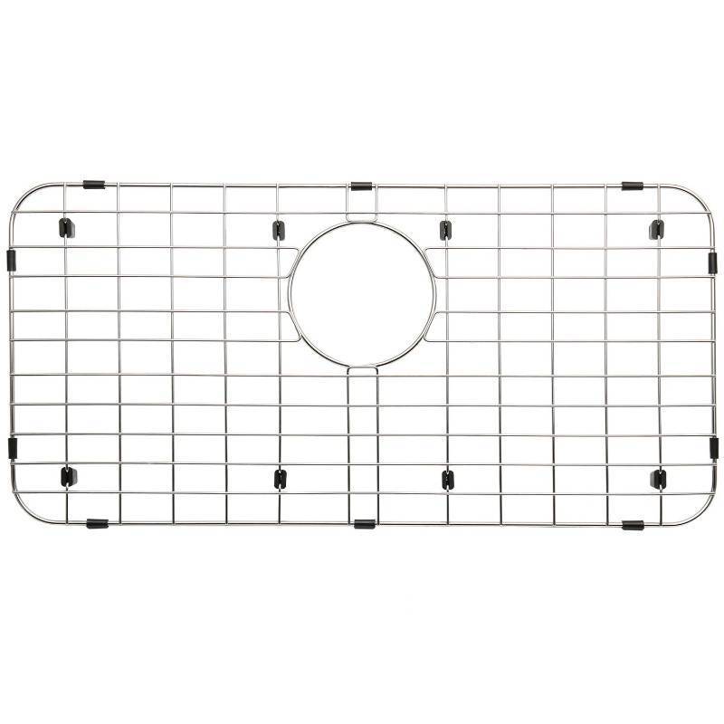 lot 2061 image: Serene Valley 25-14 X 12-12 Sink Grid, Rear Drain with Corner Radius 1-12, NLW2513R - Retail $40