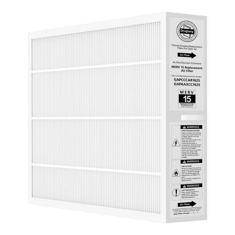 lot 2049 image: MERV 15 Replacement Filter Compatible with CarrierBryant GAPAAXCC1625 Infinity 16 x 25 Air Cleaner, Replaces GAPCCCAR1625, Actual Filter Size 17.2 � 24.5 � 3.5 - Retail $49