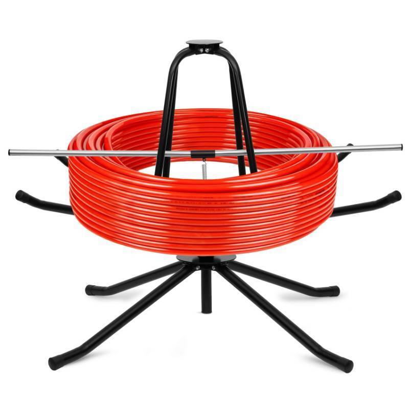 lot 2148 image: Heavy Duty PEX Piping Uncoiler, PEX Uncoiler for 38 to 1 or 58 to 1 Pex Tubing, Multi-function Foldable Pipe Dispenser for Water Tube, Underfloor Heating Pipe, Maximum Load of 440 Pounds - Retail $149