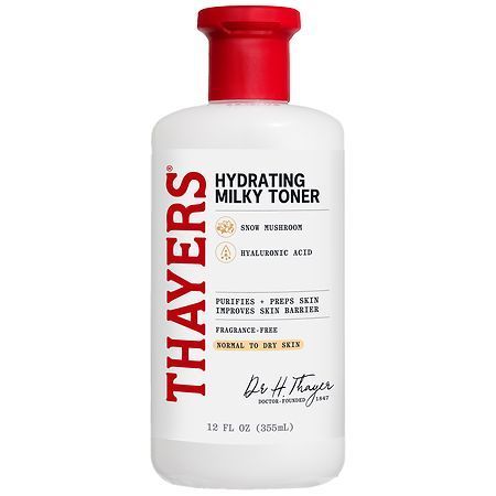 lot 2145 image: Thayers Remedies Milky Hydrating Face Toner with Snow Mushroom and Hyaluronic Acid - 12 fl oz Vegan, Paraben-Free&nbsp