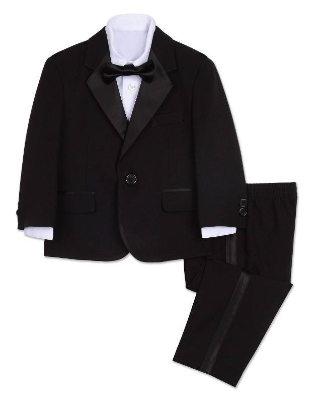 lot 2157 image: Nautica Baby Four Piece Tuxedo Suit Set, Black Tuxedo, 24M&nbsp