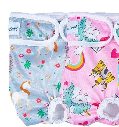 lot 2021 image: Female Dog Diapers 2 Pack Washable Small&nbsp&nbsp