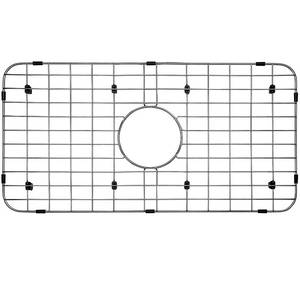 lot 4448 image: Serene Valley Sink Bottom Grid 24-18 x 12-58, Centered Drain with Corner Radius 1-12, Sink Protector NLW2412C - Retail $26