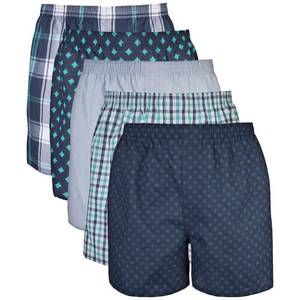 lot 4536 image: Gildan Mens Underwear Boxers, Multipack, Assorted Navy (5-Pack), Medium - Retail $19