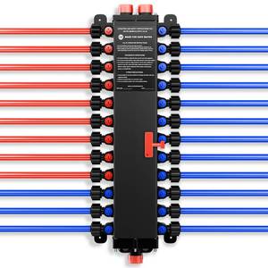 lot 4550 image: 24 Ports PEX Manifold  Compatible with viega manabloc - Retail $200