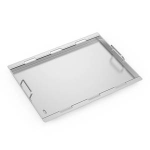 lot 4556 image: Stanbroil Stainless Steel Flat Top Griddle, Full-Size Griddle Insert for Weber Genesis II and Genesis II LX 300 Series Gas Grill - Retail $110