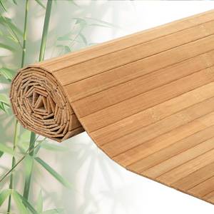 lot 4562 image: RDUIGT 48 W x 96 L Bamboo Wall Panel for Interior Wall Decor Wood Panels for Wall Pole Wrap Wood Roll for Living Room, Bedroom, Kitchen (Carbonized) - Retail $54