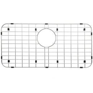 lot 2061 image: Serene Valley 25-14 X 12-12 Sink Grid, Rear Drain with Corner Radius 1-12, NLW2513R - Retail $40