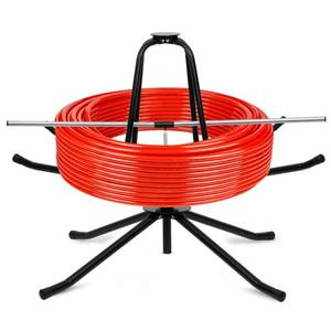 lot 2148 image: Heavy Duty PEX Piping Uncoiler, PEX Uncoiler for 38 to 1 or 58 to 1 Pex Tubing, Multi-function Foldable Pipe Dispenser for Water Tube, Underfloor Heating Pipe, Maximum Load of 440 Pounds - Retail $149