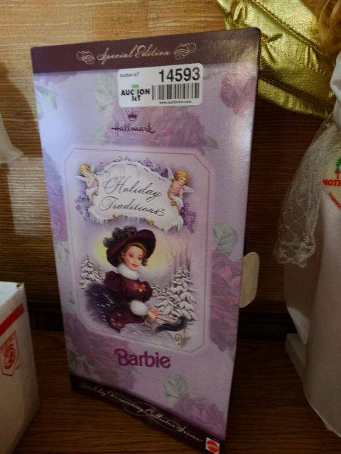 lot 14593 image: 2 Hallmark Barbies.