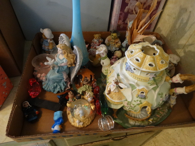 lot 14762 image: Lot of fairy decor, bears and angels.
