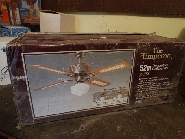 lot 14792 image: The emporer decorative cieling fan new in box 52.