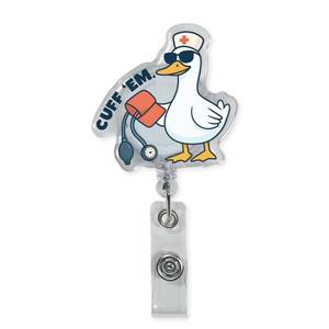 lot 1030 image: Nurse Badge Reel, Funny Badge Reel, Nurse Gifts, Gifts for Nurses, Cute Retractable Silly Goose Nurses ID Holder Gift for Nursing Student Rn LPN CNA MA Medical Worker Doctor&nbsp