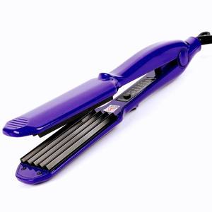lot 1044 image: MBHAIR Ceramic Crimper Iron for Volumizing Fluffy Hairstyle, Corrugation Crimper Hair Iron, Anti Static Ceramic Hair Crimping Iron Adjust Temperature (Purple) - Retail $20