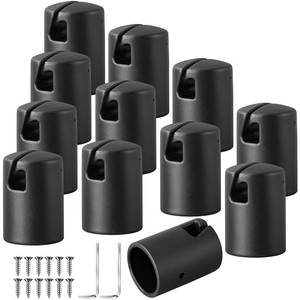 lot 1064 image: Geelin 12 Pcs Trampoline Pole Caps, 1.2 Inch Diameter Trampoline Enclosure Pole Caps Covers Toppers with Screw Wrench Trampolines Replacement Parts for Net Hook Frame Protection&nbsp