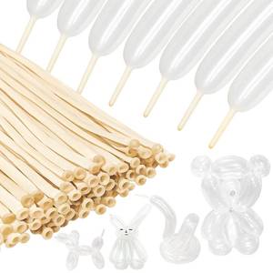 lot 1066 image: 100Pcs clear 260 Balloons Clear Long Skinny Latex Balloon for Animal Ballons, Premium Quality Balloons for Beginners Balloons Making Kids Carnivals&nbsp&nbsp