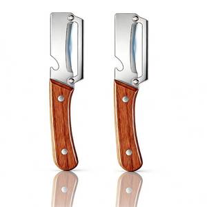lot 1102 image: Multi-Functional Vegetable Peeler, Zero Snag Wooden Kitchen Tool with Bottle Opener and Wooden Handle, Ultra-Sharp Stainless Steel Blade, Kitchen Tool for Fruit Veggie Peeler (2PCS)&nbsp