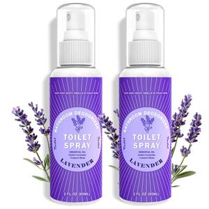 lot 1129 image: Toilet Spray Travel Size Lavender, Air Freshener Bathroom Spray, Up to 240 Uses, 2 Pack&nbsp