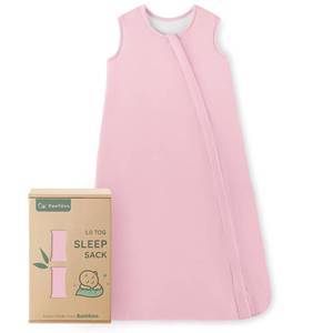 lot 1138 image: Yoofoss Rayon Made from Bamboo Baby Sleep Sack 6-12 Months 1.0 Tog Baby Wearable Blanket, Super Soft Infant Toddler Sleeping Sack 2-Way Zipper - Retail $22