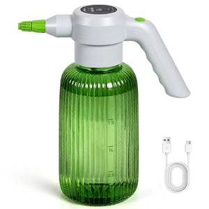 lot 1139 image: Diivoo Electric Spray Bottle 2L0.5 Gallon, 3 Speed Flow Rechargeable Battery Powered Sprayer, Adjustable Nozzle Automatic Spray Bottle, Outdoor & Indoor Plant Sprayer for Garden - Retail $33
