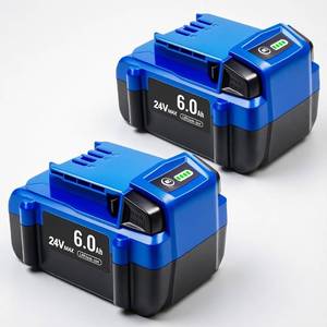 lot 1144 image: HAPPLYS 2-Pack 6000mAh Replace Battery for Kobalt 24V Battery Compatible with Kobalt 24Volt Lithium Ion Battery KB624-03 KB524-03 KB424-03 KB224-03 - Retail $55